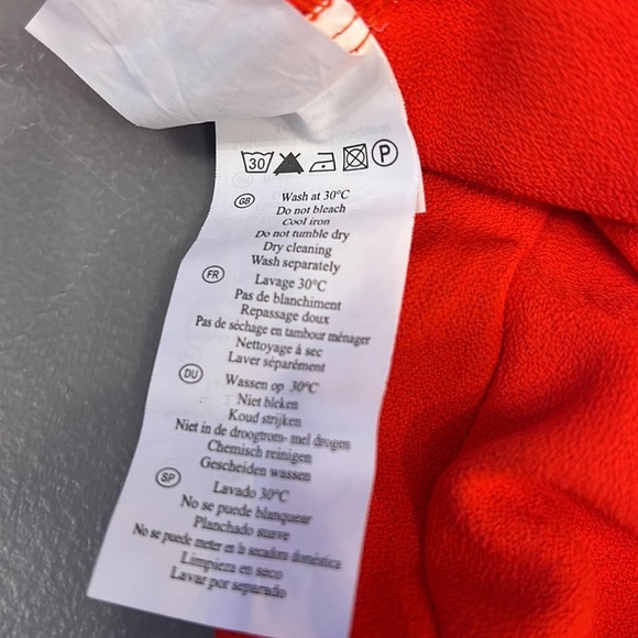 Red‎ Playsuit Romper Shortset by See U Soon V-Neck Dolman Sleeve Size S - Picture 14 of 15